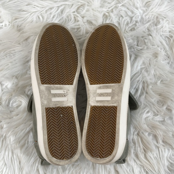 TOMS Paxton Vetiver Grey Suede Slip On Shoes Size 8.5 - Picture 11 of 13